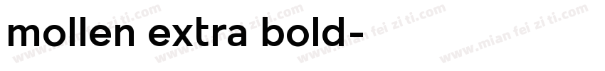 mollen extra bold字体转换